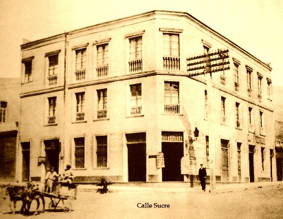 Calle Sucre hacia el año 1910