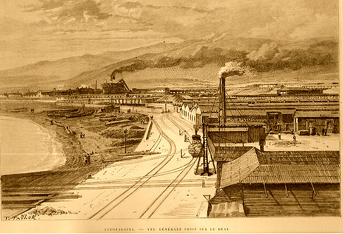 Vista panorámica de la Compañía de Salitres de Antofagasta