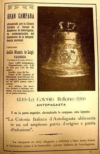 Obsequio efectado por la Colonia de la ciudad a la 
					Compañía de Bomberos de la Ciudad